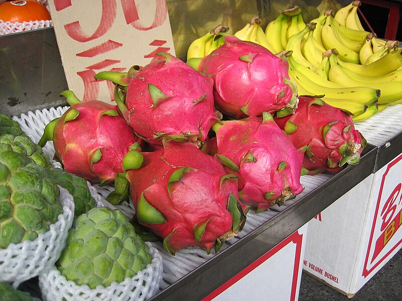 File:Dragonfruit Chiayi market.jpg