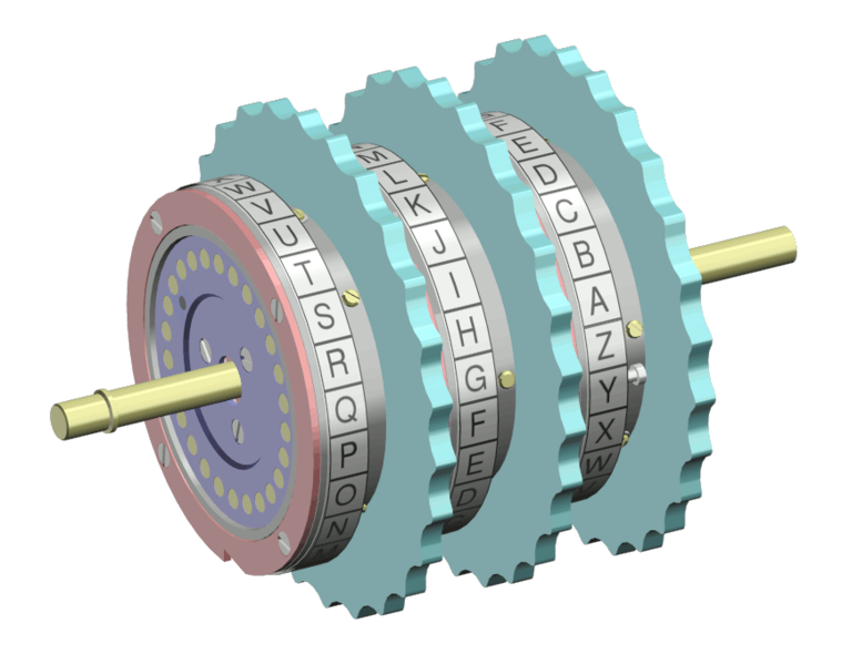 Файл:Enigma rotor set.png