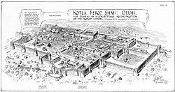 Tentative reconstruction of Firoz Shah Kotla.[9]