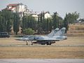 Two Hellenic Air Force Mirage 2000 preparing for take off.