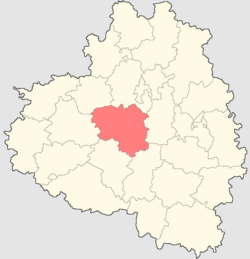 Location of Shchyokinsky District in Tula Oblast