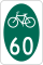 State Bicycle Route 60 marker