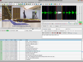 Скриншот программы Aegisub