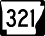 Highway 321 marker