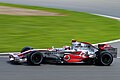 Alonso driving the MP4-22 at the 2007 British Grand Prix.