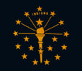 Flag of Indiana (May 17, 1917 – 1955)