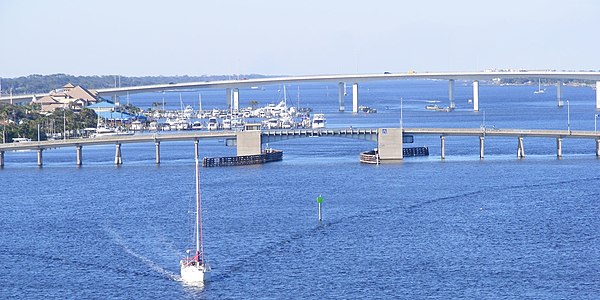 A view of the Halifax River in Daytona Beach