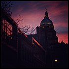 View of the dome during sunset