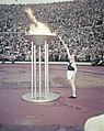 Image 21Paavo Nurmi and the Olympic flame in the opening ceremony of the 1952 Summer Olympics (from 1950s)