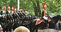 The Trooping the Colour during the Queen's Official Birthday.