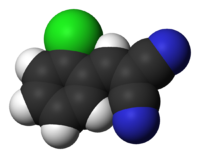 Space-filling model of CS gas