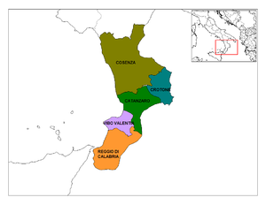 Provinces of Calabria.