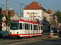 N8C train on former tram line 403 (Station Heinrichstraße)