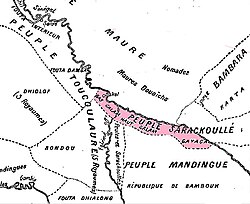 Map showing Kingdom of Galam