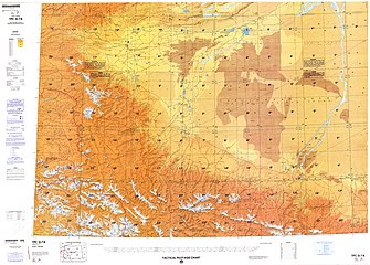 Map including Kargilik (labeled as YECHENG (YEH-CH'ENG)) (DMA, 1984)[c]