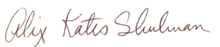 Alix Kates Shulman signature.png