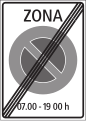 2.59.2e End of area with generally applicable parking restrictions (Italian variant)