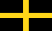 Flag of Saint David (symmetric cross)