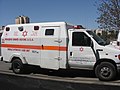 Israeli EMS armored MICU ambulance for when EMS crews may be shot at.