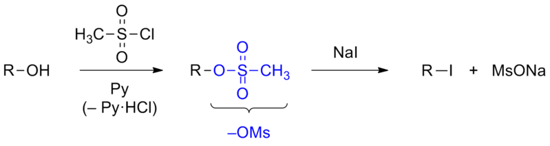 Файл:Mesylate substitution.png