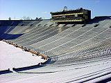 Michigan Stadium, winter 2002.