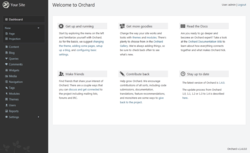 Orchard 1.4 Dashboard