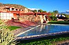 Taliesin West with a pool in the foreground