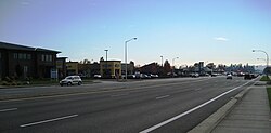 185th Avenue looking south from Sunset Highway