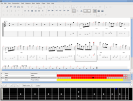 Скриншот программы TuxGuitar