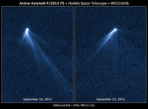 "Active asteroid" P/2013 P5 (PANSTARRS) with several tails.[185]