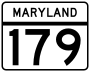 Maryland Route 179 marker