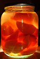 Image 45Peach kompot, traditional to several countries in Eastern and Southeastern Europe. (from List of national drinks)