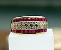 Rubies set in jewellery