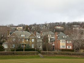 Upper Westmount and Westmount Summit seen from Murray Park.