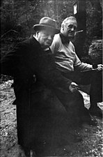 Franklin D. Roosevelt and Winston Churchill at then named Shangri-La, May 1943