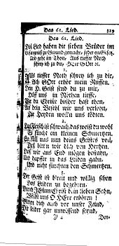 A page of ornate old German text. See description.