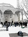 The weekly Jumu'ah prayer, being held in Pristina, Kosovo.