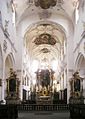 Interior of the Franziskanerkirche in Überlingen, with high altar by J. A. Feuchtmayer