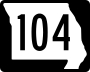 Route 104 marker