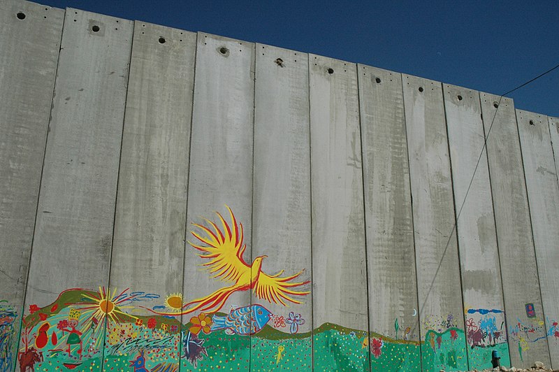 Archivo:Mural on Israeli wall.jpg