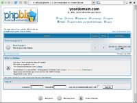 A default installation of phpBB 2.0.x