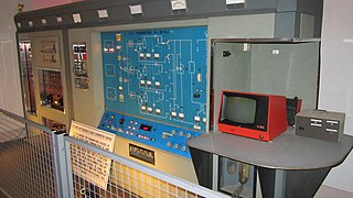 Control panel of the military very low frequency (VLF) transmitter used to communicate with submarines