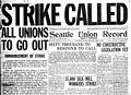 Image 49The front page of the Union Record on the Seattle General Strike of 1919.