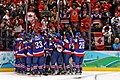 Image 23The Slovak national ice hockey team celebrating a victory against Sweden at the 2010 Winter Olympics (from Culture of Slovakia)