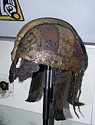 Colour photograph of the Valsgärde 5 helmet