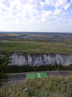 Izyum city view from Kremenets Mountain