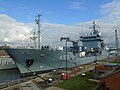 Elbe in King George V Dock during SNMCMG2 in October 2021