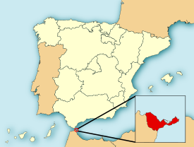 Map of Ceuta