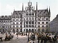 The New Town Hall as it looked like until the extension of 1898–1905