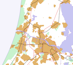 Bloemendaal is located in Northern Randstad